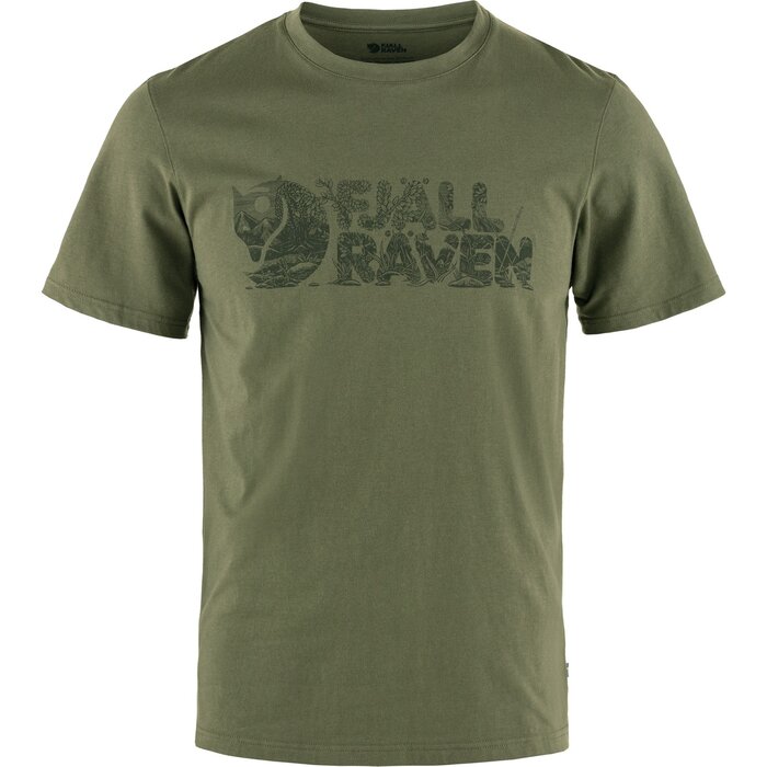 Fjallraven Fjallraven Lush Logo T-shirt M – Laurel green
