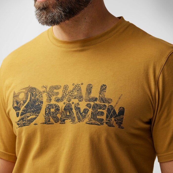 Fjallraven Fjallraven Lush Logo T-shirt M – Acorn