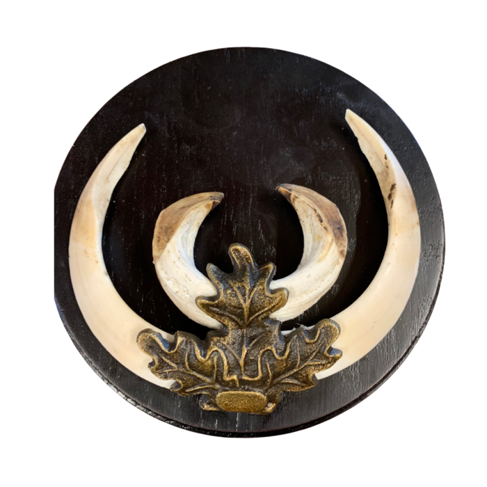 Versiering keilerplank bronskleurig eikenblad