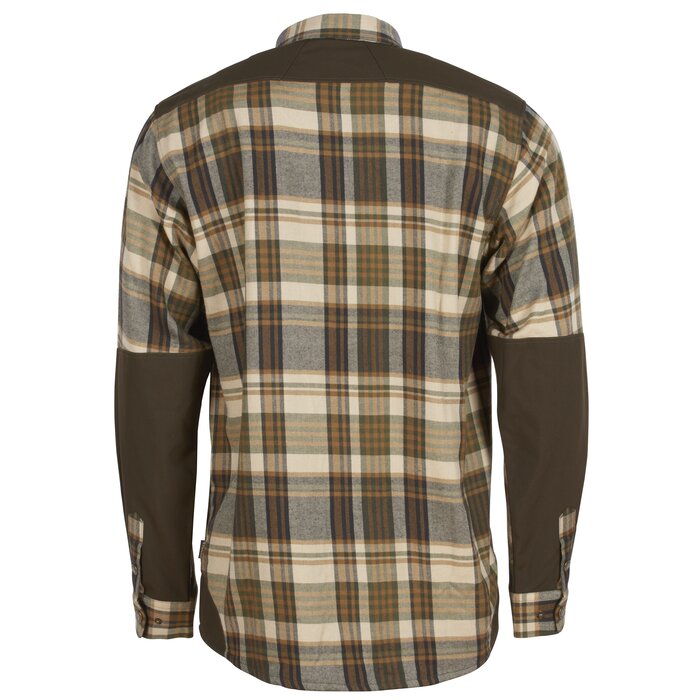 Pinewood Pinewood Furudal tracker wollen overhemd Beige/ Suede bruin