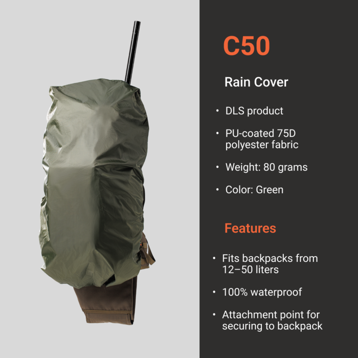 VORN Vorn DLS - C50 Rain Cover - Groen