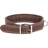 AKAH Leren halsband met polstering - 45mm breed