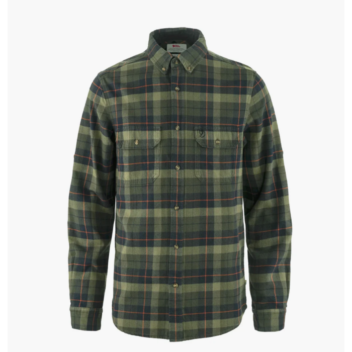 Fjallraven Fjallraven Singi Heavy Flannel Shirt M | Black/Deep Forest