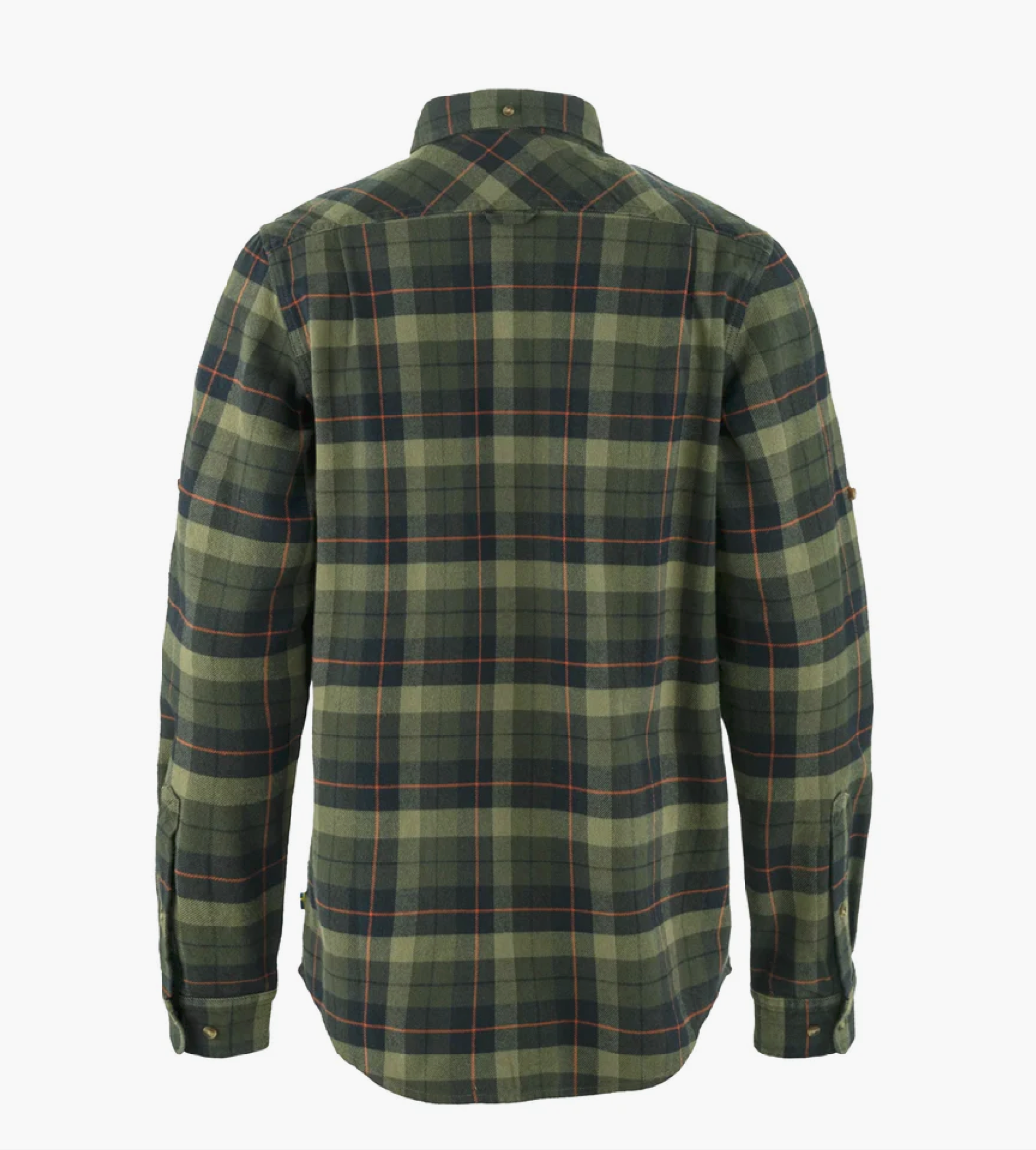 Fjallraven Fjallraven Singi Heavy Flannel Shirt M | Black/Deep Forest
