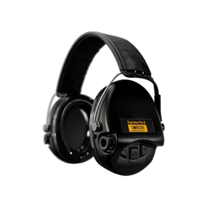 Sordin Sordin Supreme Pro X gehoorbescherming/ leren band, kleur zwart