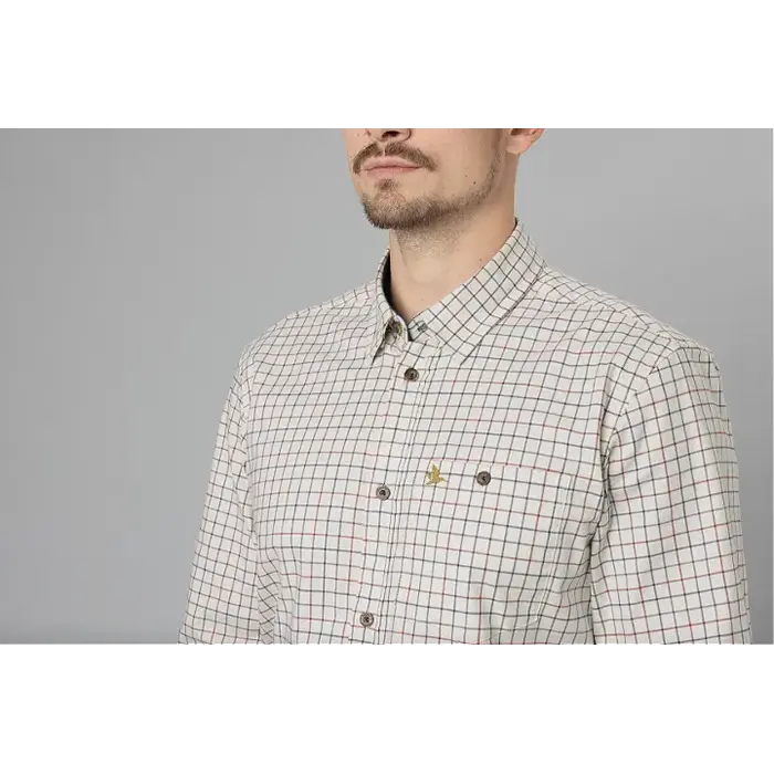 Seeland Seeland Oxford shooting shirt | Grapeleaf/Terracotta ruit