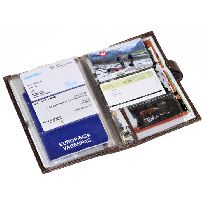 Mjoelner Hunting Leren map voor jachtakte en documenten