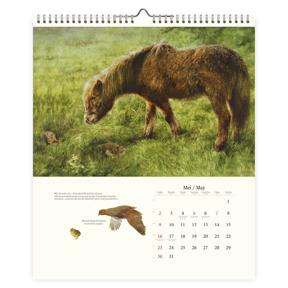 Rien Poortvliet wandkalender haas 2027