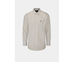 Alan Paine Alan Paine Ilkley shirt | Olive / Rood geruit