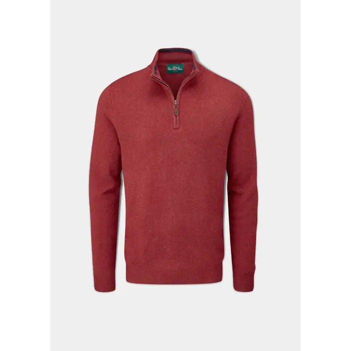 Alan Paine Alan Paine Streetly lamswollen trui | zip neck | magma