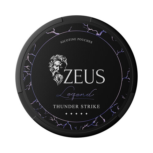 ZEUS LEGEND ZEUS LEGEND Thunder Strike – Uma descarga poderosa de energia em cada bolsa de nicotina