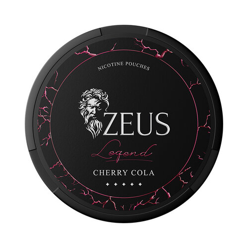 ZEUS LEGEND ZEUS LEGEND Cherry Cola – El frescor clásico de la cola con un toque dulce de cereza en cada bolsa de nicotina