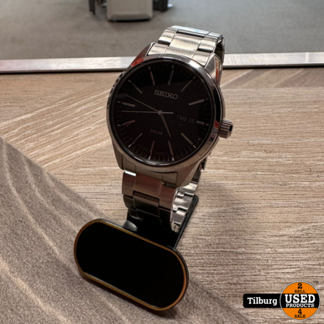 Seiko Solar SNE527P1 Heren Horloge 40 mm | Met garantie