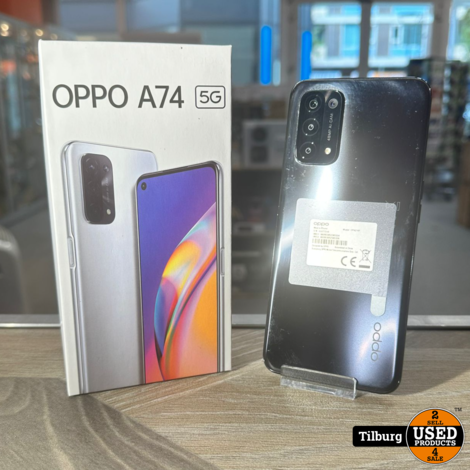 OPPO A74 128GB Zwart | Nette staat met garantie