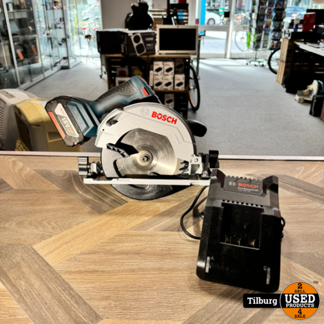 Bosch GKS 18V-57G Circkelzaag Inl Accu+ Lader | Nette staat met garantie