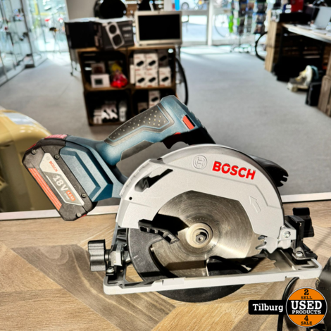 Bosch GKS 18V-57G Circkelzaag Inl Accu+ Lader | Nette staat met garantie