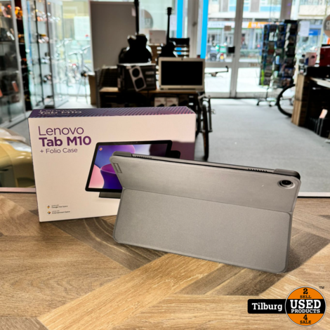 Lenovo Tab M10 3rd Gen 64GB + Folio Case | Nieuwstaat met garantie