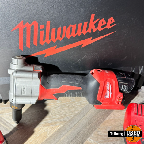 Milwaukee M12 BPRT Blindklinknagel 12 V 2 Accu's Incl Lader | In koffer met garantie