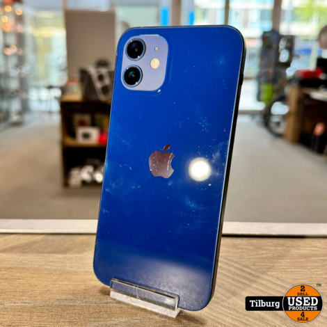 Apple iPhone 12 128GB Blauw Accu 85% | Nette staat met garantie