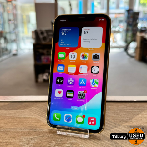 iPhone XR 64GB Geel Accu 79% | Met garantie