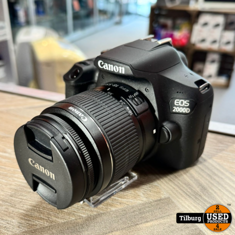 Canon EOS2000D + EFS 18-55MM Lens | Nieuwstaat met garantie