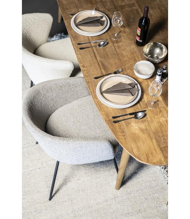 Eleonora Eettafel Tabassum – 260x100 cm – Recycled teak – Eleonora – Robuust & tijdloos