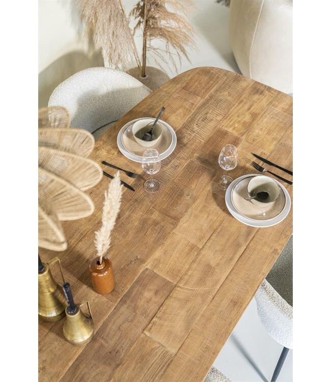 Eleonora Eettafel Tabassum – 260x100 cm – Recycled teak – Eleonora – Robuust & tijdloos