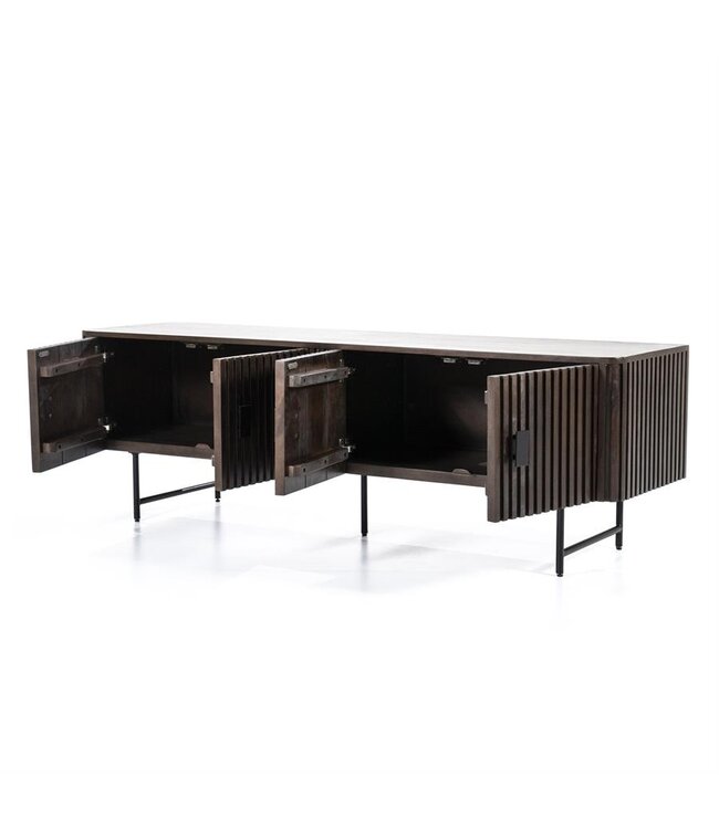 Eleonora TV meubel Remi 4-drs. - bruin