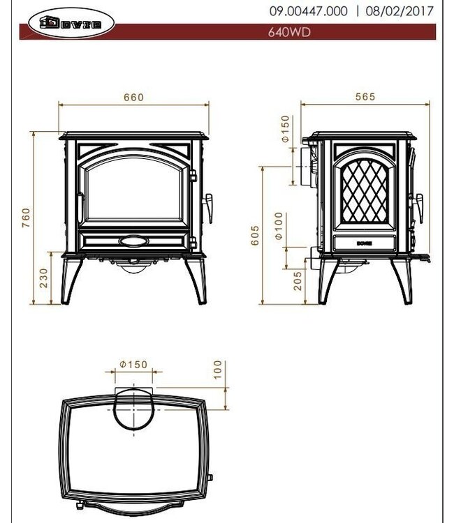 Dovre 640WD houtkachel