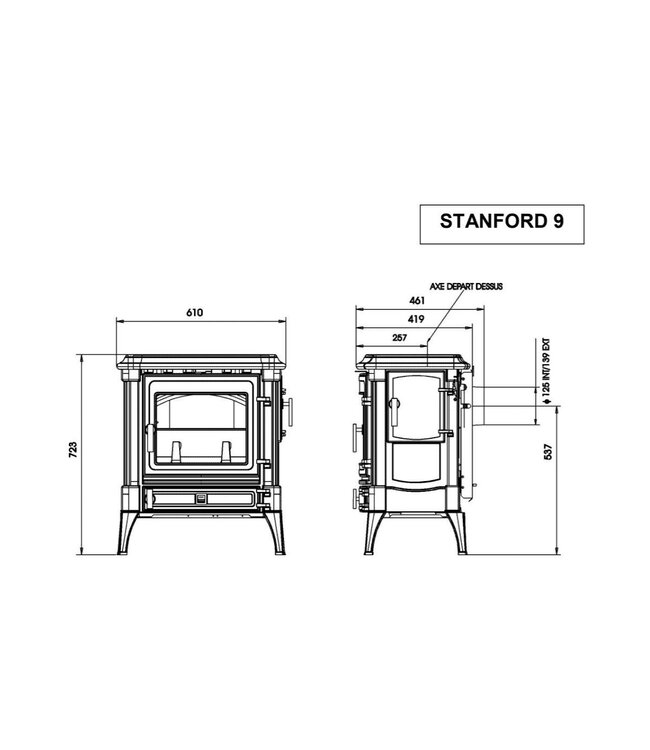 Nestor Martin Stanford 9 houtkachel