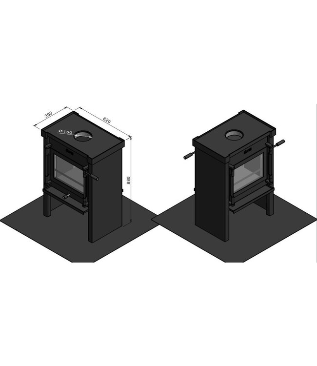 Jacobus 9 Doorkijk houtkachel