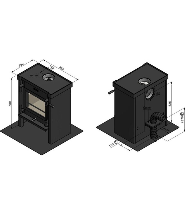Jacobus 9 houtkachel