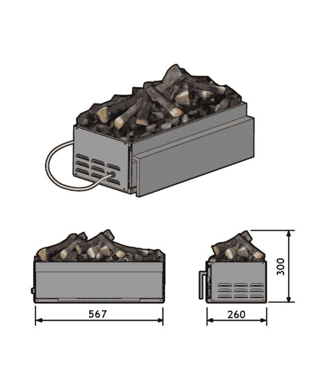 Dimplex Juneau M elektrische haard