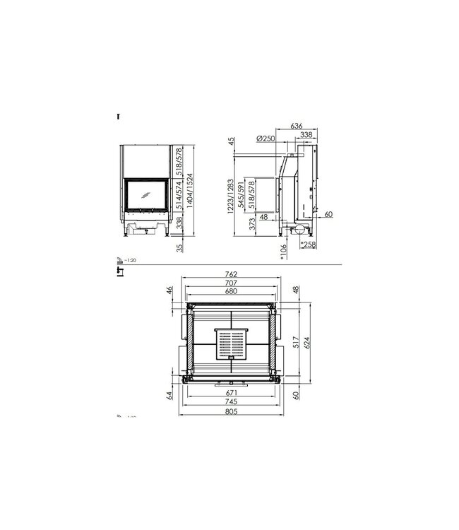 Spartherm Linear Tunnel 67x57 (vaste greep)