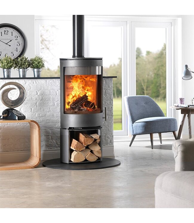 Charlton & Jenrick Purevision vrijstaand rond model laag open houtvak