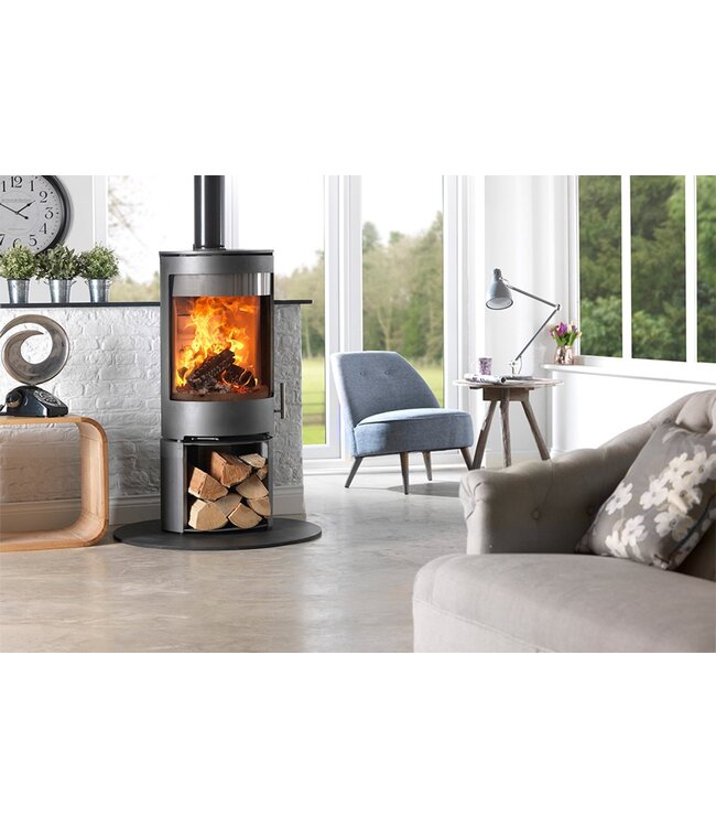 Charlton & Jenrick Purevision vrijstaand rond model laag open houtvak