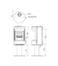 Charlton & Jenrick Charlton & Jenrick Purevision vrijstaand rond model voetstuk hoog