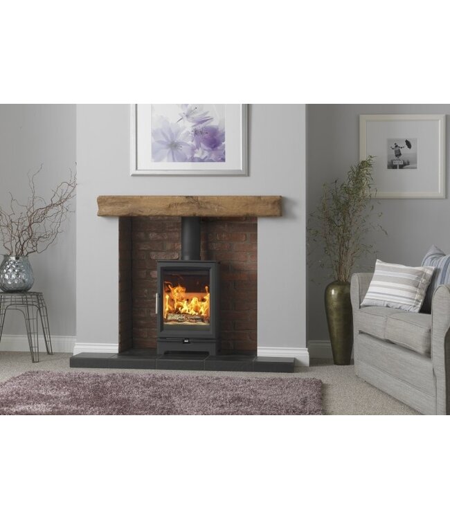 Charlton & Jenrick Fireline Woodtec 5 kW standaard 414 mm met houtvak