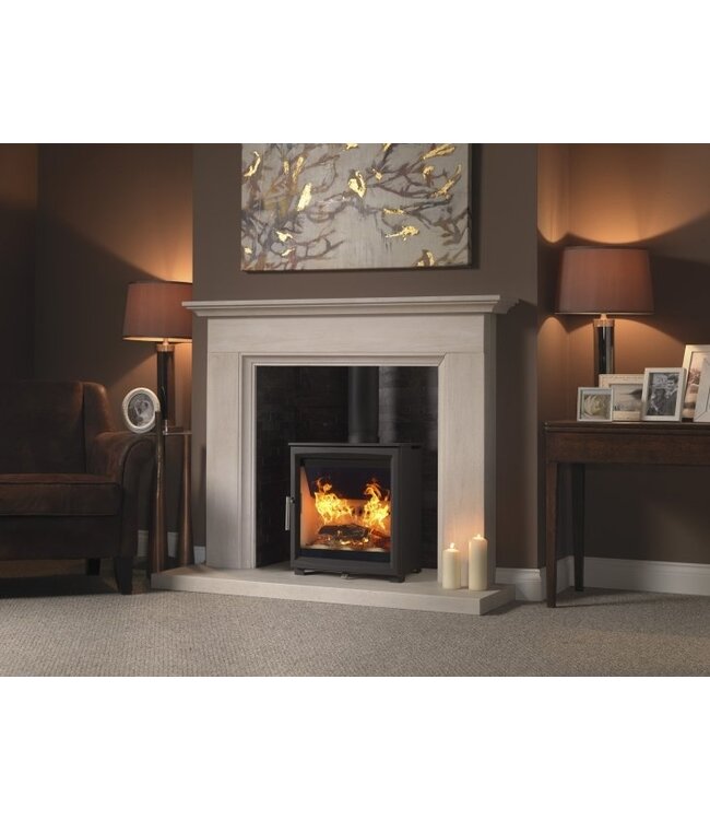Charlton & Jenrick Fireline Woodtec 5 KW-W breed 514 mm met houtvak