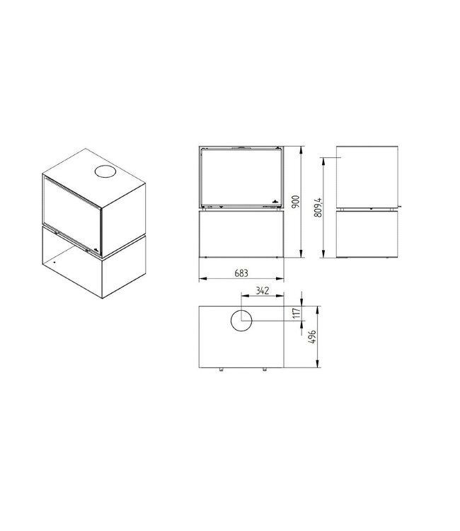 Jydepejsen Zeta Met Cortenstalen ombouw