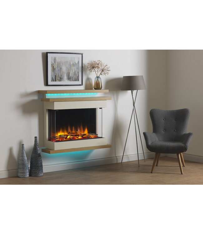 Charlton & Jenrick Polaris 840mm Elektrische Haard driezijdig