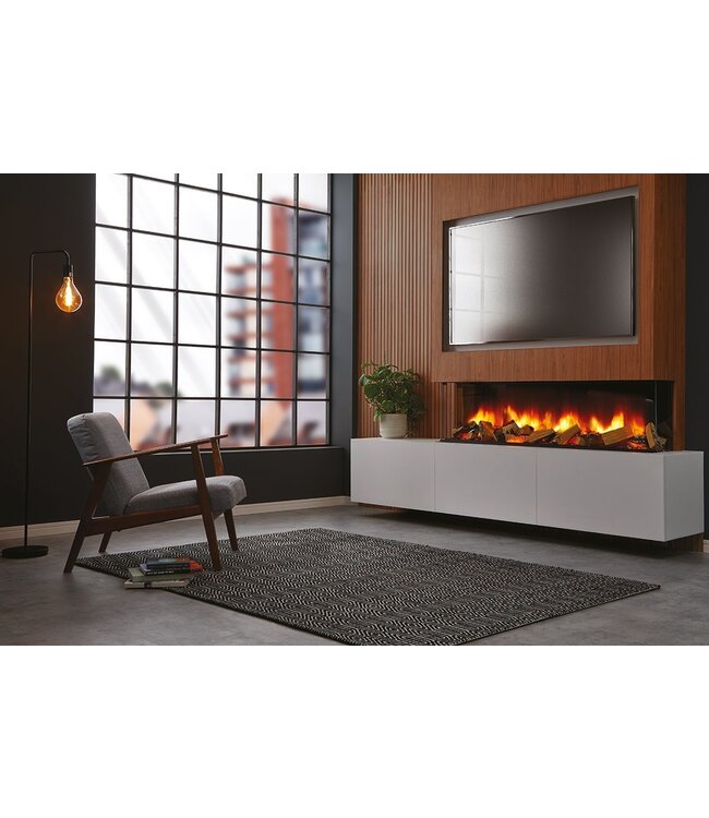 Charlton & Jenrick Polaris 1600mm Elektrische Haard Driezijdig