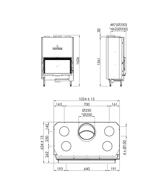 Spartherm Premium Front 87x50