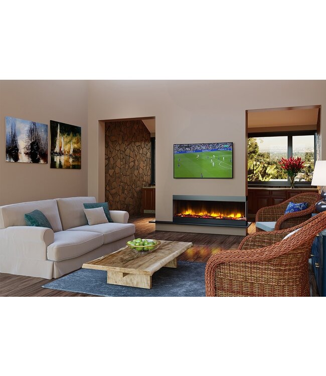 Charlton & Jenrick Polaris 1600mm Elektrische Haard Tweezijdig