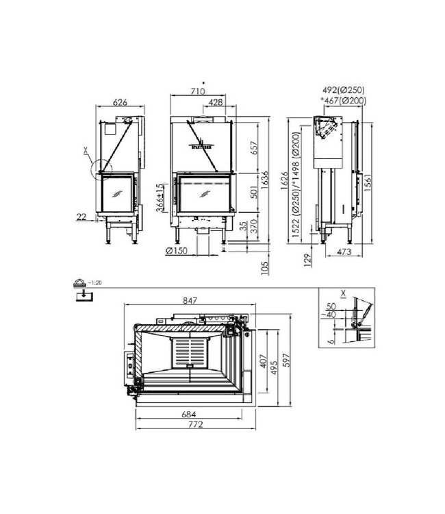 Spartherm Premium Corner 68x40x50