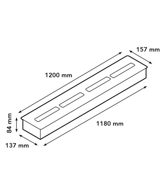 Xaralyn bio-ethanol brander XXL met lip