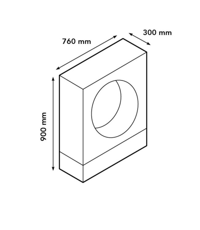 Xaralyn Milano vrijstaande doorkijkhaard