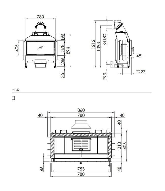 Spartherm Swing Front 73x37