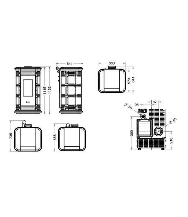 Thermorossi Saint Moritz Plus pelletkachel