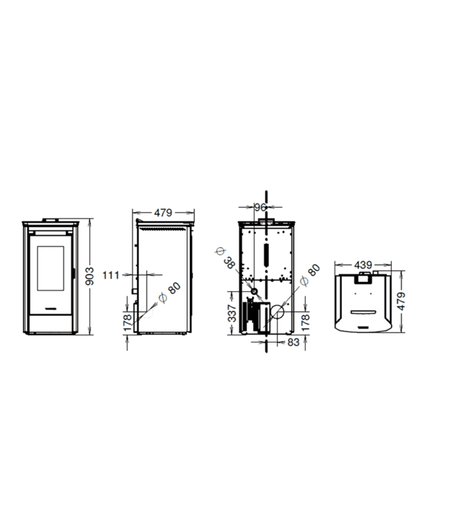 Thermorossi Urban pelletkachel